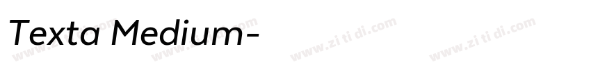 Texta Medium字体转换